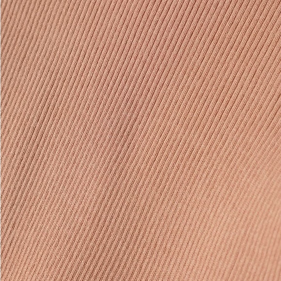 Lulus// Two Cute Peach Ribbed Knit Crop Top and Cardigan Sweater Set - Picture 11 of 12